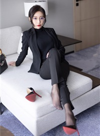 Wang Xinyao Yanni - NO.012 Buy watermark free black suit with pants, Gao Qilan(30)
